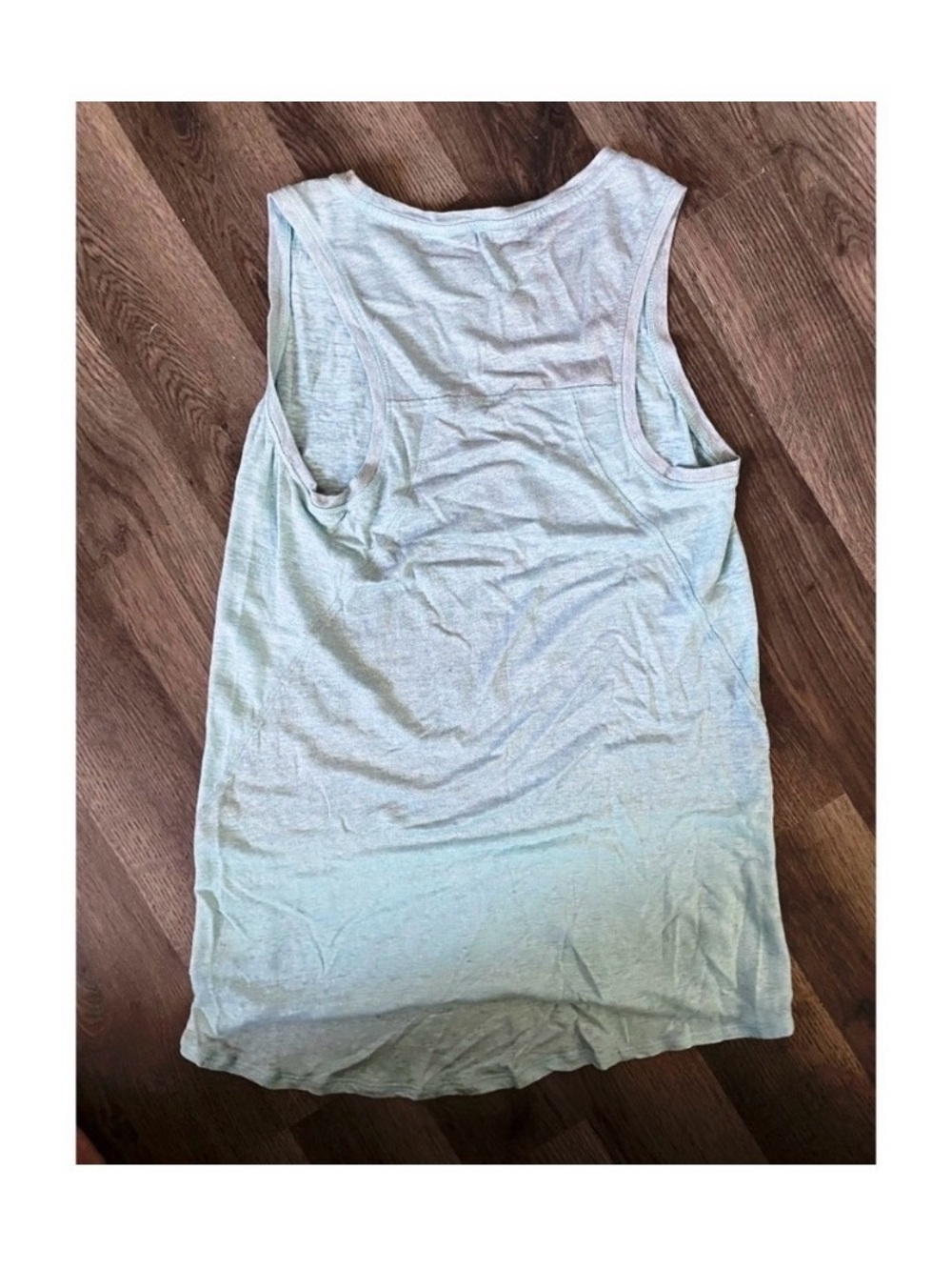 ATHLETA Blue Shimmer Linen Active Tank Top - Picture 4 of 6